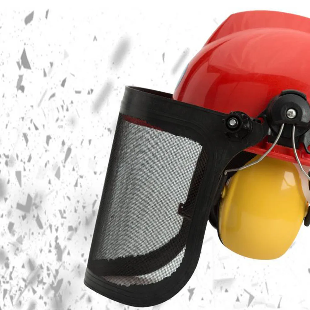 Grass Trimmer Helmet Ear Defenders Metal Visor 180 Degrees Adjustable Workplace Splash Proof Forestry Hat Garden Full Face Mesh
Grass Trimmer Helmet Ear Defenders Metal Visor 180 Degrees Adjustable Workplace Splash Proof Forestry Hat Garden Full Face Mesh