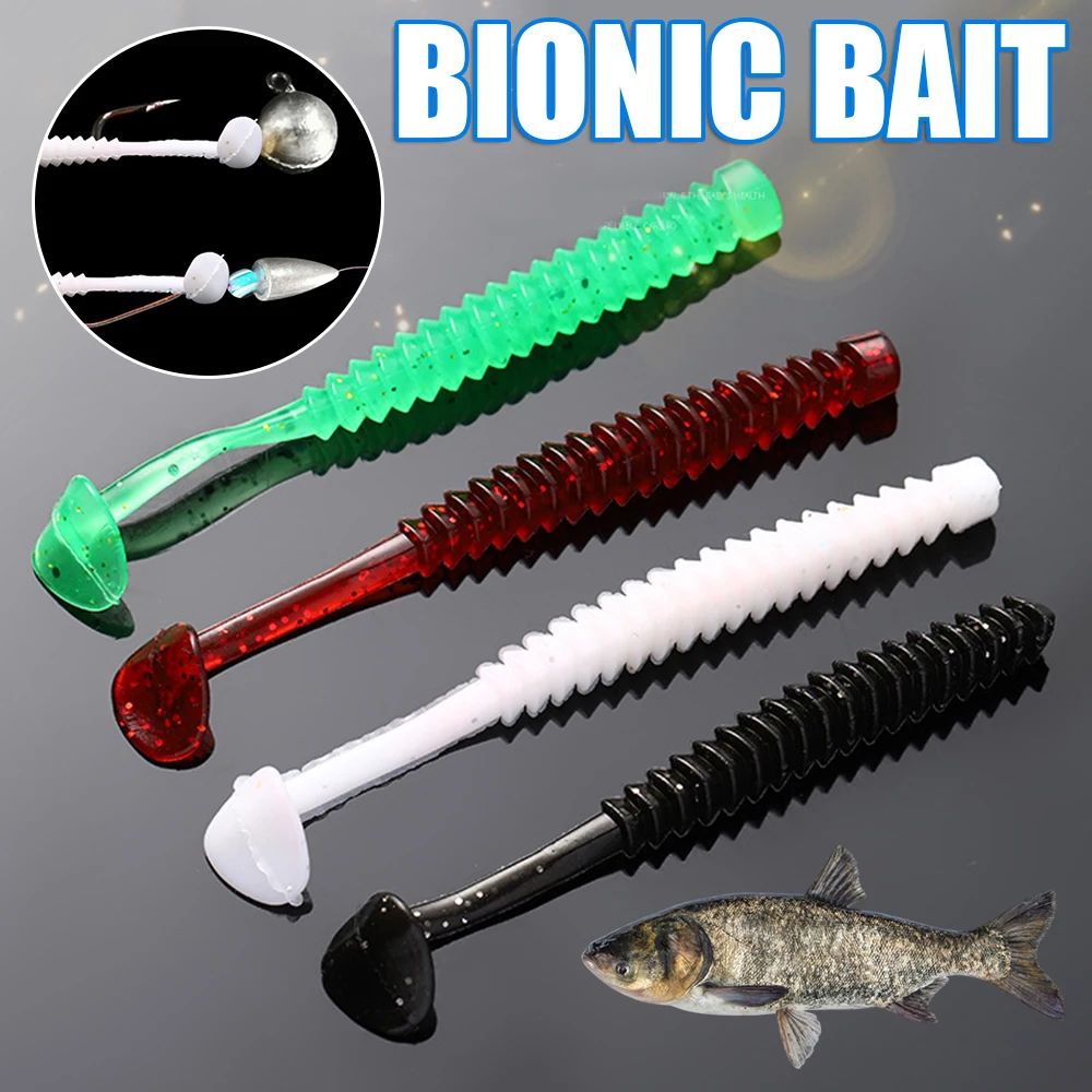 7.8cm T-Tail Lure Bait with Ribbed Design High-frequency Reflection for Bass Fishing Swimbaits Soft Paddle Tail
7.8cm T-Tail Lure Bait with Ribbed Design High-frequency Reflection for Bass Fishing Swimbaits Soft Paddle Tail