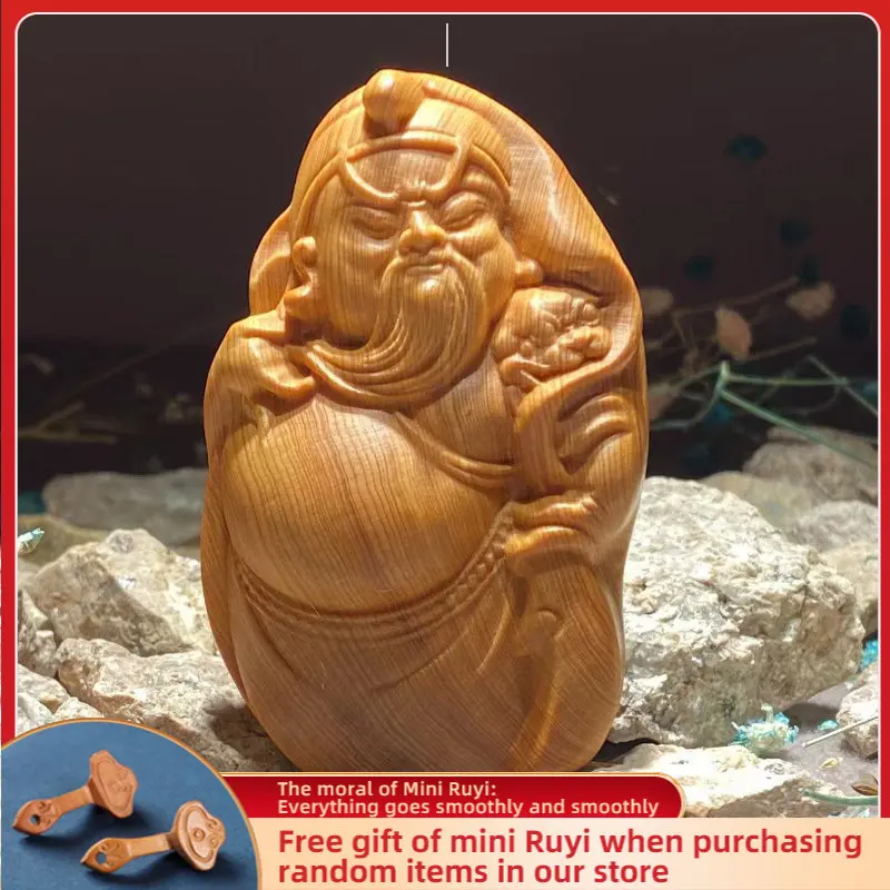 Guan Yu Guan Gong Taihang скала Cypress древесина старение материала красное масло Высокая масляная тугая ручка Play декоративное украшение с деревянной резьбой 
Guan Yu Guan Gong Taihang скала Cypress древесина старение материала красное масло Высокая масляная тугая ручка Play декоративное украшение с деревянной резьбой