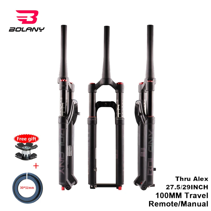 Bolany 27.5 29 Boost Fork Thru Axle Suspension 32 RL Quick Release Tapered Rebound Adjustment Bracket for MTB Accessories
Bolany 27.5 29 Boost Fork Thru Axle Suspension 32 RL Quick Release Tapered Rebound Adjustment Bracket for MTB Accessories