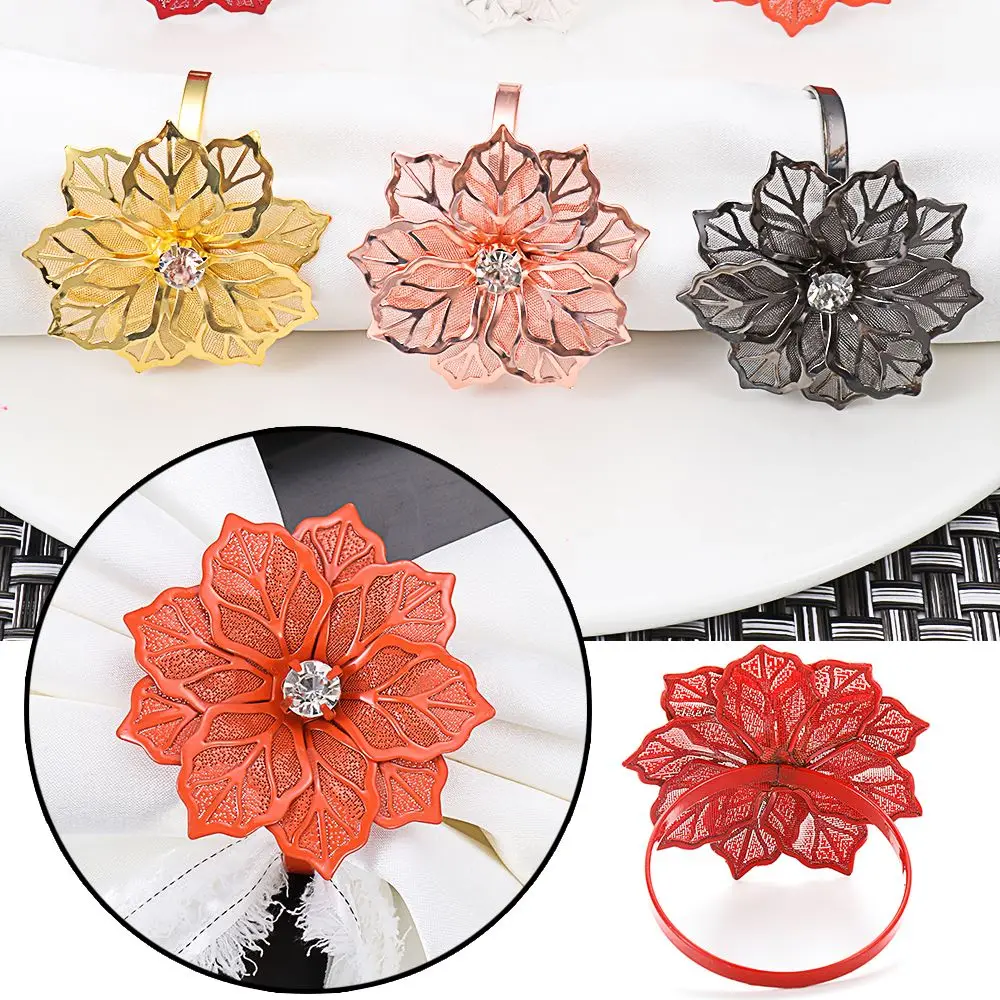Hotel Hollow Crystal Flower Party Supplies Christmas Ornament Table Decoration Napkin Rings Napkin Buckle Towel Holder
Hotel Hollow Crystal Flower Party Supplies Christmas Ornament Table Decoration Napkin Rings Napkin Buckle Towel Holder