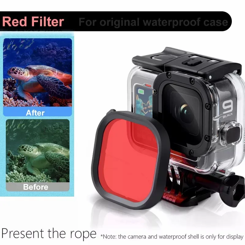 Filters Kit Red Color Magenta Snorkel Lens Filter for HERO 9 10 Black Super Suit Original Housing Case Accessories
Filters Kit Red Color Magenta Snorkel Lens Filter for HERO 9 10 Black Super Suit Original Housing Case Accessories