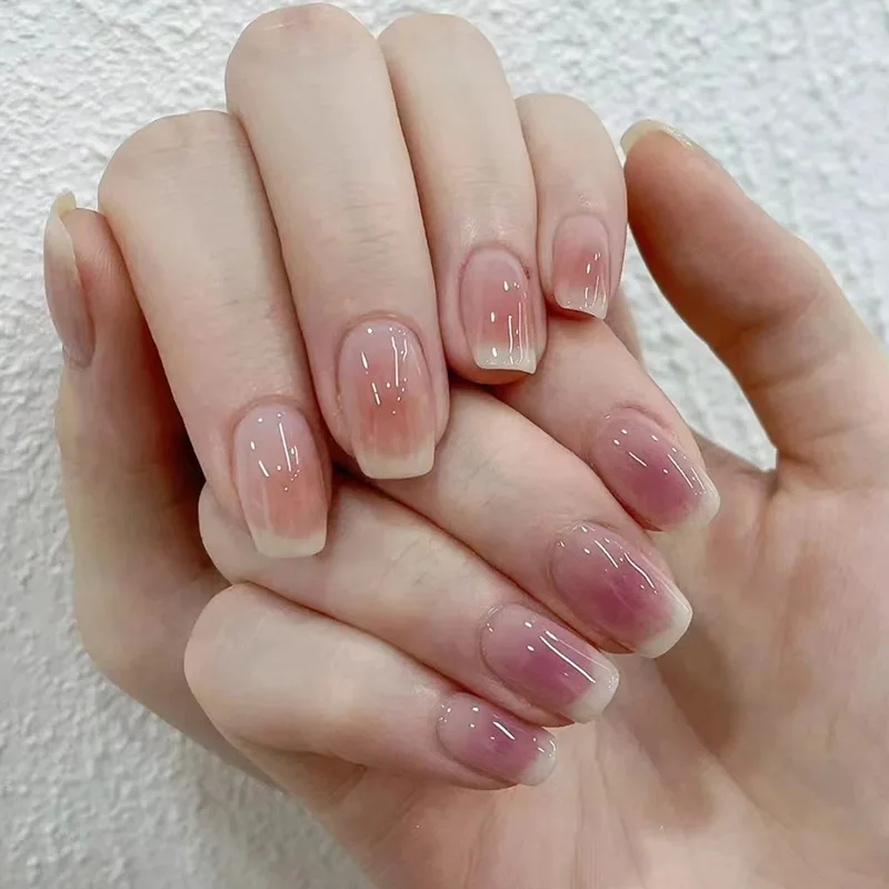 24P Full Cover Handmade Gradient Blush Double Color False Nails Seamless Removable Fake Nails Ballerina Press on Nail Art Tips
24P Full Cover Handmade Gradient Blush Double Color False Nails Seamless Removable Fake Nails Ballerina Press on Nail Art Tips
