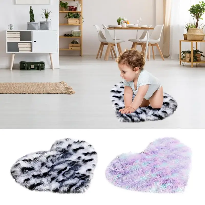 Heart Shaped Faux Fur Rug Colorful Fluffy Carpets For Bedroom Living Room Anti Skid Durable Fuzzy Rug For Home Modern Interior
Heart Shaped Faux Fur Rug Colorful Fluffy Carpets For Bedroom Living Room Anti Skid Durable Fuzzy Rug For Home Modern Interior