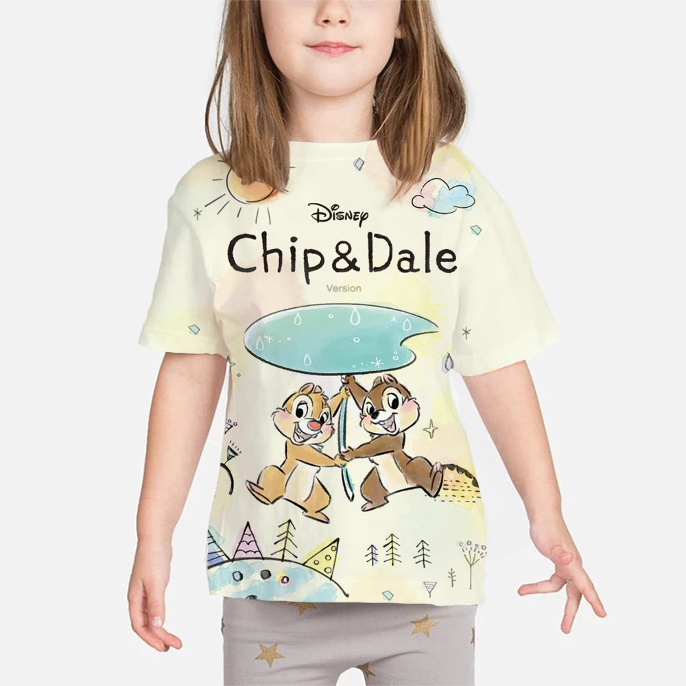 Summer Disney Chip and Dale graphic t shirts kid Fashion Casual Personality streetwear Hip Hop harajuku Print Cute Girls Clothes
Summer Disney Chip and Dale graphic t shirts kid Fashion Casual Personality streetwear Hip Hop harajuku Print Cute Girls Clothes