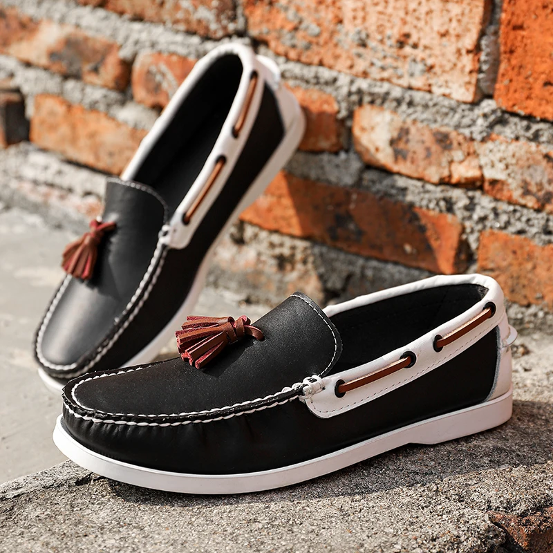 Color Match Loafers Men Personality Mocassin Soft Leather Flats All-match Casual Shoes Slip-On Driving Walking Shoes Boat Shoes
Color Match Loafers Men Personality Mocassin Soft Leather Flats All-match Casual Shoes Slip-On Driving Walking Shoes Boat Shoes