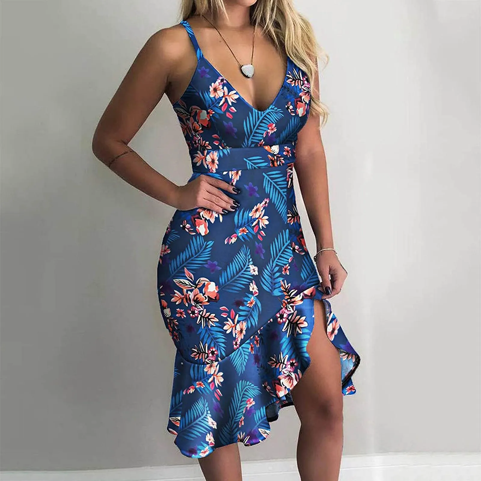 Elegant Dress For Women Bodycon Dress Sexy V-neck Sleeveless Summer 2022 New Fashion Ruffles Hem Party Dresses
Elegant Dress For Women Bodycon Dress Sexy V-neck Sleeveless Summer 2022 New Fashion Ruffles Hem Party Dresses