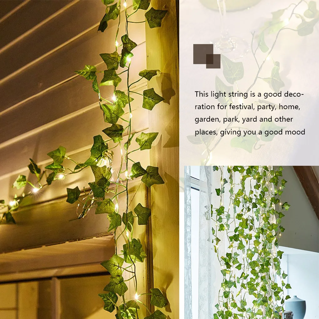 Garden Light String Solar Power Leaf Rattan String Light Adjustable Vine Decoration Lamp 5m
Garden Light String Solar Power Leaf Rattan String Light Adjustable Vine Decoration Lamp 5m