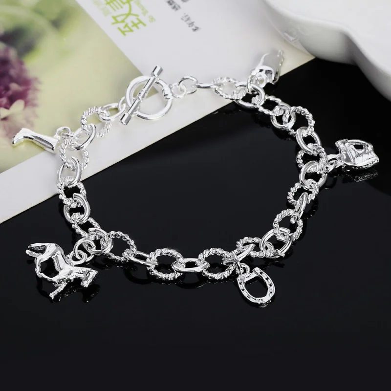 925Sterling Silver Jeweleries Best Seller in Europe and America Fashion Fine Jewelry Horseshoe Bracelet Trend Animal Jewelry
925Sterling Silver Jeweleries Best Seller in Europe and America Fashion Fine Jewelry Horseshoe Bracelet Trend Animal Jewelry