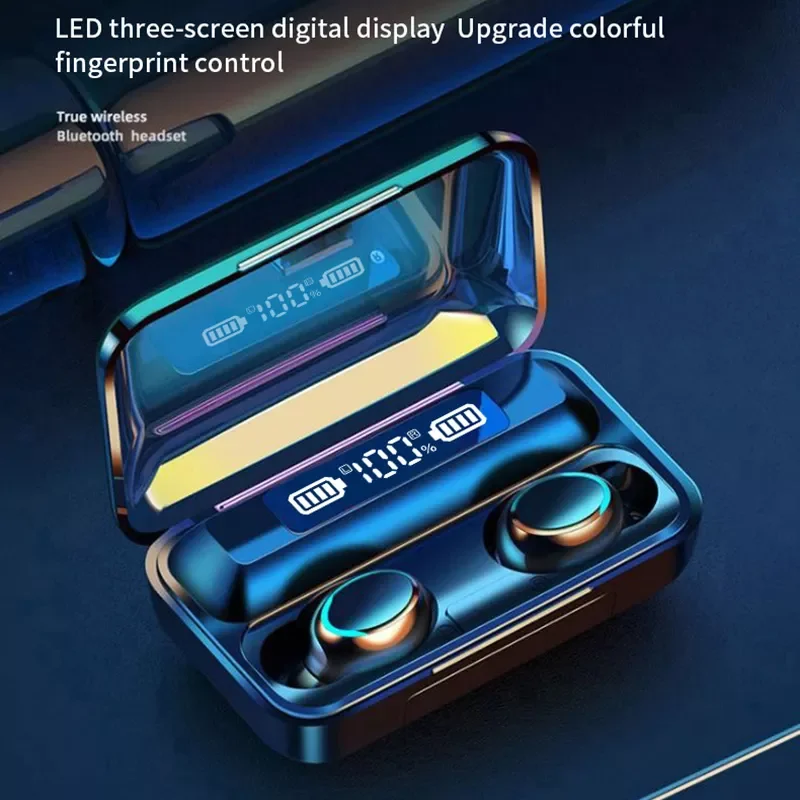 TWS Bluetooth 5.0 Earphones 9D Stereo Earbuds Wireless Headphones Sports Gaming Waterproof Headset 2200mAh Charging Box With Mic
TWS Bluetooth 5.0 Earphones 9D Stereo Earbuds Wireless Headphones Sports Gaming Waterproof Headset 2200mAh Charging Box With Mic