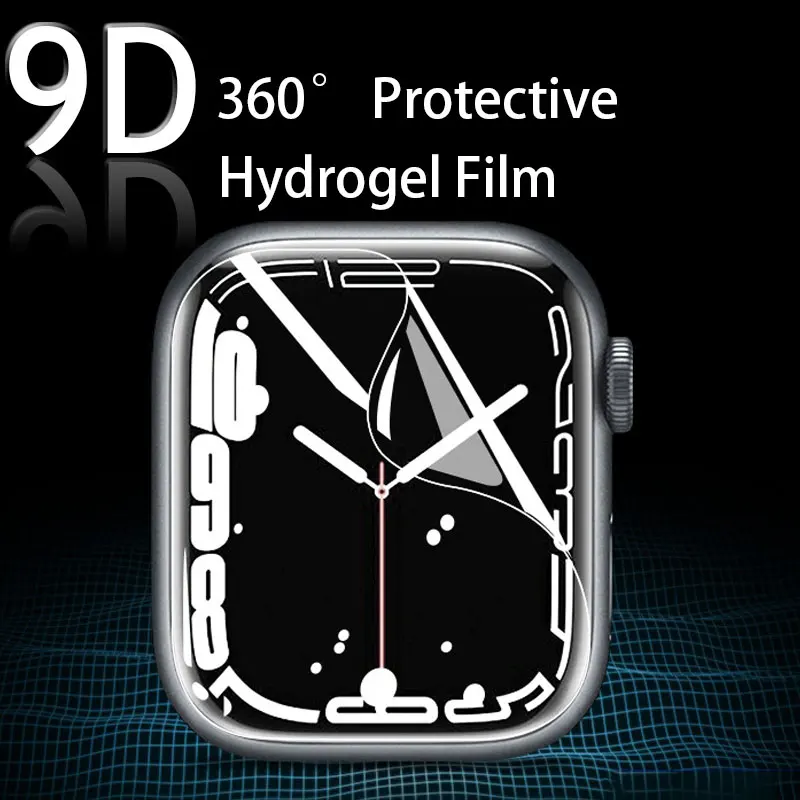 Пленка LZAKMR для Iwatch S7 S6 S5 S8 умных часов ультраводонепроницаемая защитная наклейка