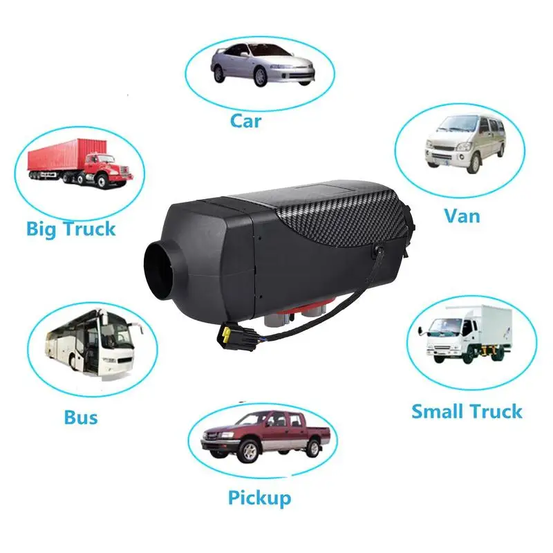

Auxiliary Heater 2KW 12V/24V Mini Diesel Air Heater Fuel Heater LCD Compact Car Air Heater Websato For Trucks Motor