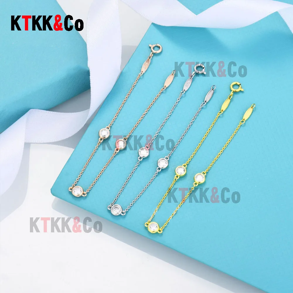 New Fashion 100% 925 Sterling Silver High Quality Crystal Bracelet Jewelry Luxury Christmas Women's Bracelet Gift 
New Fashion 100% 925 Sterling Silver High Quality Crystal Bracelet Jewelry Luxury Christmas Women's Bracelet Gift