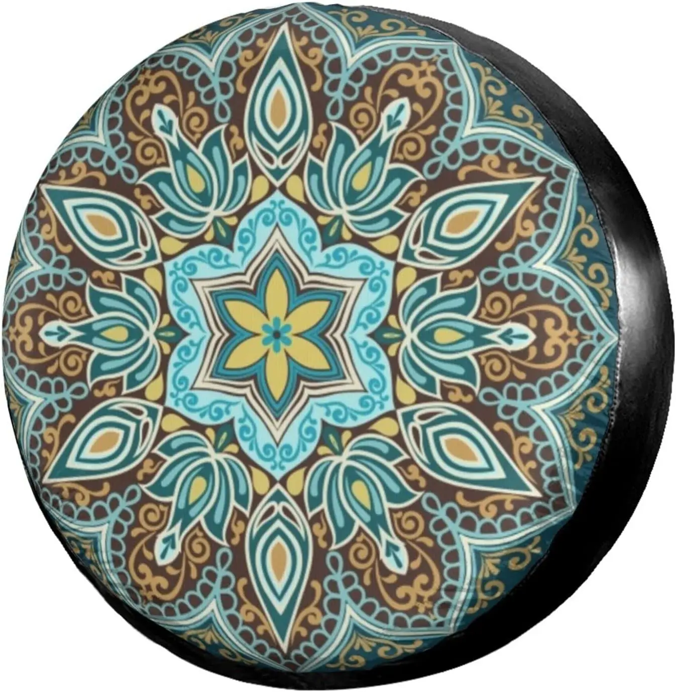 KiuLoam Boho Mandala Turquoise Spare Tire Cover Polyester Universal Sunscreen Waterproof Wheel Covers for Many Vehicles
KiuLoam Boho Mandala Turquoise Spare Tire Cover Polyester Universal Sunscreen Waterproof Wheel Covers for Many Vehicles