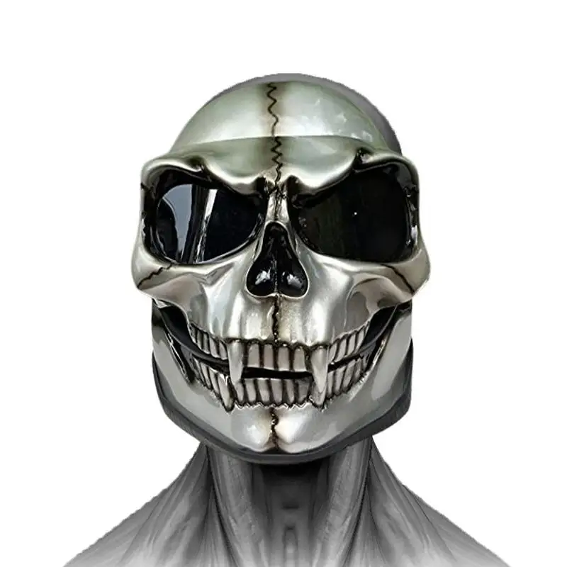 Ghost Skull Helmets With Goggles Skull Skeleton Helmets Full Face Skull Face Cover Goggles Motorcycle For Halloween Game Movie
Ghost Skull Helmets With Goggles Skull Skeleton Helmets Full Face Skull Face Cover Goggles Motorcycle For Halloween Game Movie