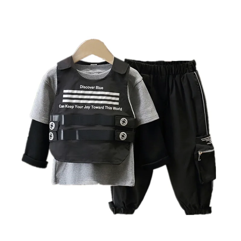 2-11Years Spring Autumn Fashion Kids Boys Clothes Sets Boys Shooter Game Vest+T-Shirts+Pants 3pcs Boys Sets Children Sport Suit
2-11Years Spring Autumn Fashion Kids Boys Clothes Sets Boys Shooter Game Vest+T-Shirts+Pants 3pcs Boys Sets Children Sport Suit