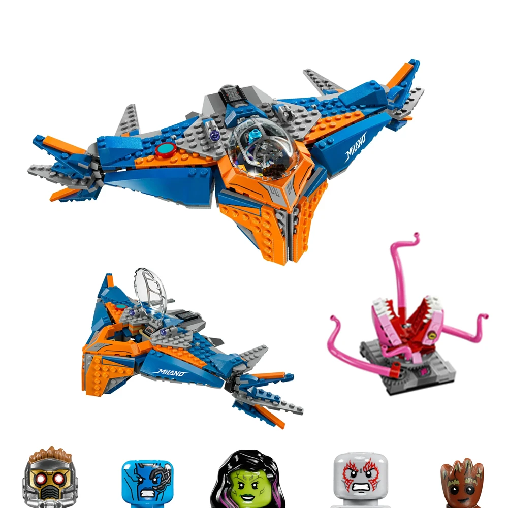 Disney Marvel Guardians Galaxy Avengers Iron Man Thanos Star Lord Battle Aircraft Plane Toy Figures Building Block Brick Kid
Disney Marvel Guardians Galaxy Avengers Iron Man Thanos Star Lord Battle Aircraft Plane Toy Figures Building Block Brick Kid