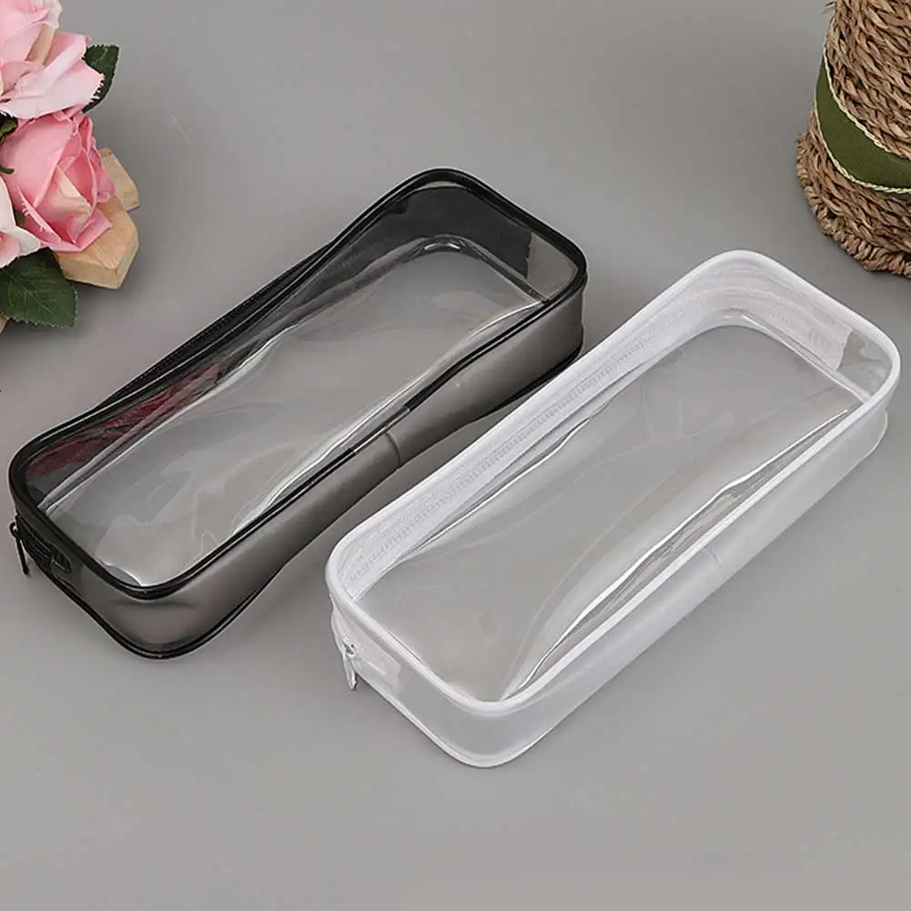 With Zipper Pencil Bag Storage Case Cosmetic PVC Stationery Transparent Portable Makeup Pouch Student Office School Gifts Travel
With Zipper Pencil Bag Storage Case Cosmetic PVC Stationery Transparent Portable Makeup Pouch Student Office School Gifts Travel
