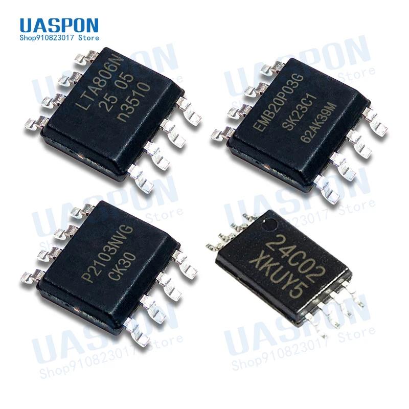 5 шт. SOP-8 LTA806N LTA806NT LTA806NT/N1 P2103NVG P2103NV P2103N SOP8 EMB20P03G B20P03 20P03 AT24C02-10TU-2.7 AT24C02 TSSOP8
5 шт. SOP-8 LTA806N LTA806NT LTA806NT/N1 P2103NVG P2103NV P2103N SOP8 EMB20P03G B20P03 20P03 AT24C02-10TU-2.7 AT24C02 TSSOP8