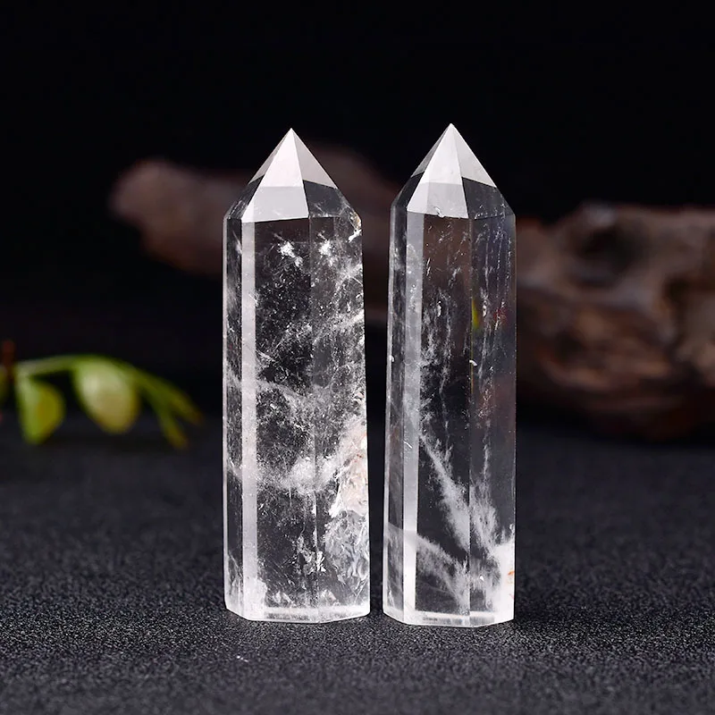 Natural Crystal Clear Quartz Transparency Quartz Point Healing Stone Hexagonal Prisms 50-80mm Obelisk Wand Stone Home Decor 1PC
Natural Crystal Clear Quartz Transparency Quartz Point Healing Stone Hexagonal Prisms 50-80mm Obelisk Wand Stone Home Decor 1PC