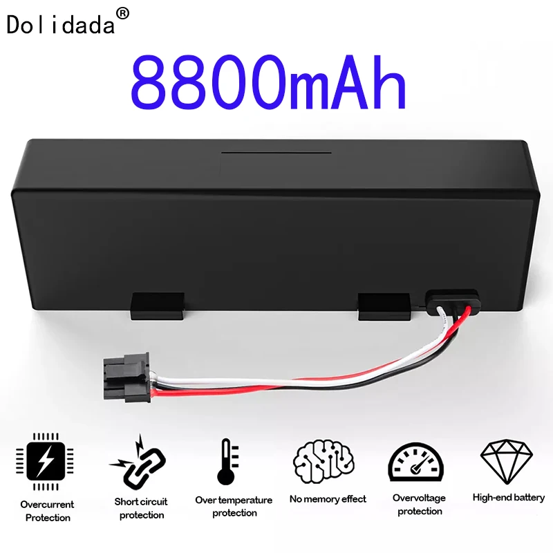 Оригинальная Аккумуляторная батарея для робота-пылесоса VIOMI V3 V2 Pro VRVCLMB21B MVVC01-JG, 14,8 в, 8800 мАч
Оригинальная Аккумуляторная батарея для робота-пылесоса VIOMI V3 V2 Pro VRVCLMB21B MVVC01-JG, 14,8 в, 8800 мАч