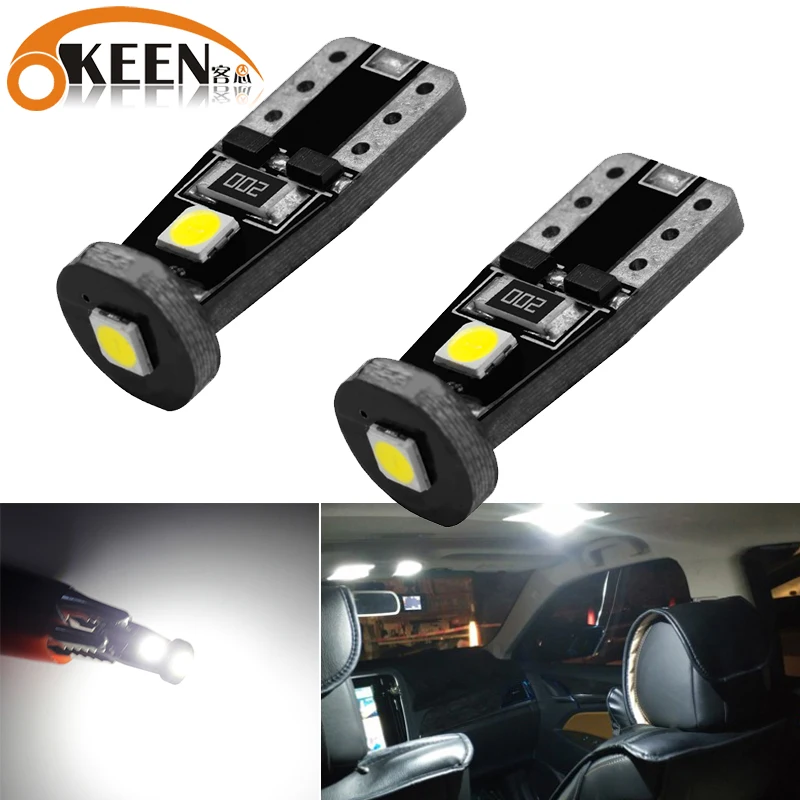 OKEEN Canbus T10 LED W5W LED Car DRL 3030 3SMD 194 168 Position Lights Reading Interior Lamp Canbus 12V 6500k White Yellow
OKEEN Canbus T10 LED W5W LED Car DRL 3030 3SMD 194 168 Position Lights Reading Interior Lamp Canbus 12V 6500k White Yellow