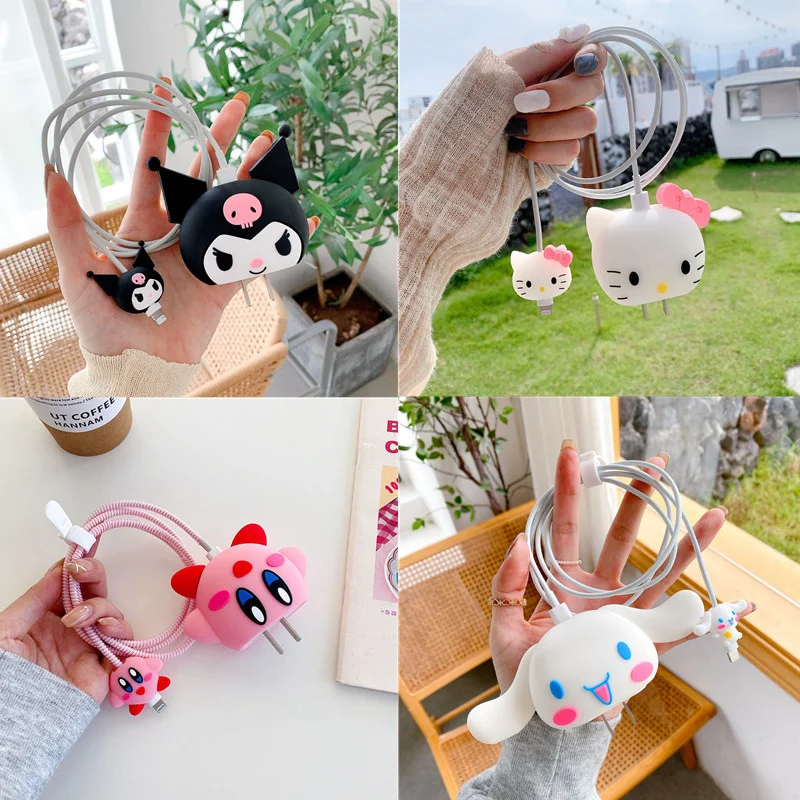 Kawaii Sanrio Anime My Melody Cinnamoroll Kuromi Usb Cable Protector Data Line Cord Protector Protective Case Iphone 18/20W Gift
Kawaii Sanrio Anime My Melody Cinnamoroll Kuromi Usb Cable Protector Data Line Cord Protector Protective Case Iphone 18/20W Gift