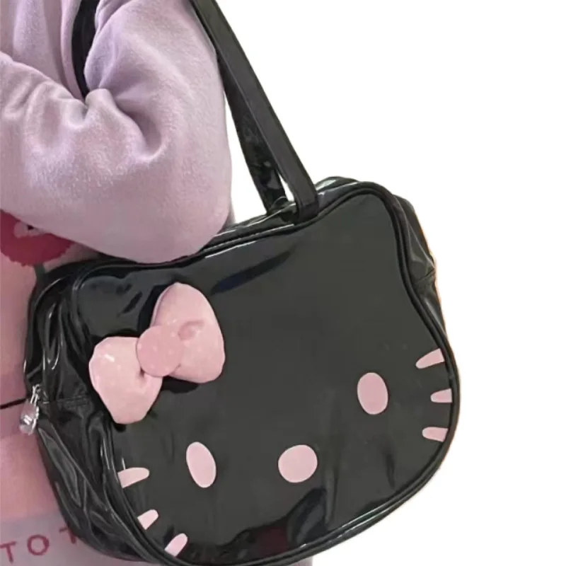 Сумка на плечо Hello Kitty Kawaii Женская, милая сумочка большой вместимости, Модный глянцевый тоут с бантом
Сумка на плечо Hello Kitty Kawaii Женская, милая сумочка большой вместимости, Модный глянцевый тоут с бантом