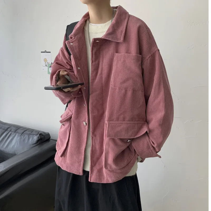 Autumn Corduroy Jacket Men Fashion Retro Pocket Tooling Jackets Mens Japanese Streetwear Hip Hop Loose Bomber Jacket Men M-3XL
Autumn Corduroy Jacket Men Fashion Retro Pocket Tooling Jackets Mens Japanese Streetwear Hip Hop Loose Bomber Jacket Men M-3XL