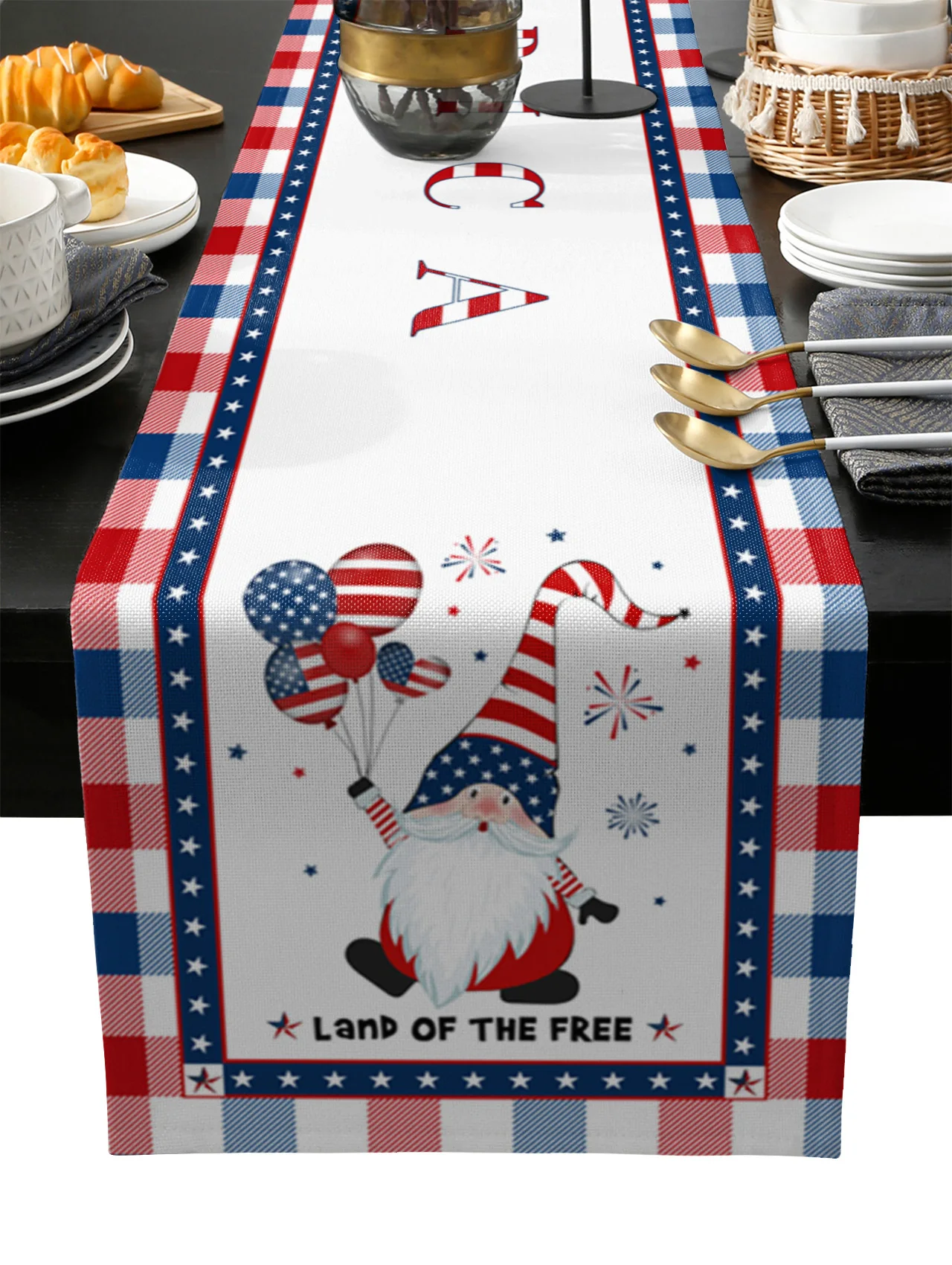 Independence Day Gnome Table Runner Wedding Festival Table Decoration Home Decor Kitchen Table Runners Placemats
Independence Day Gnome Table Runner Wedding Festival Table Decoration Home Decor Kitchen Table Runners Placemats