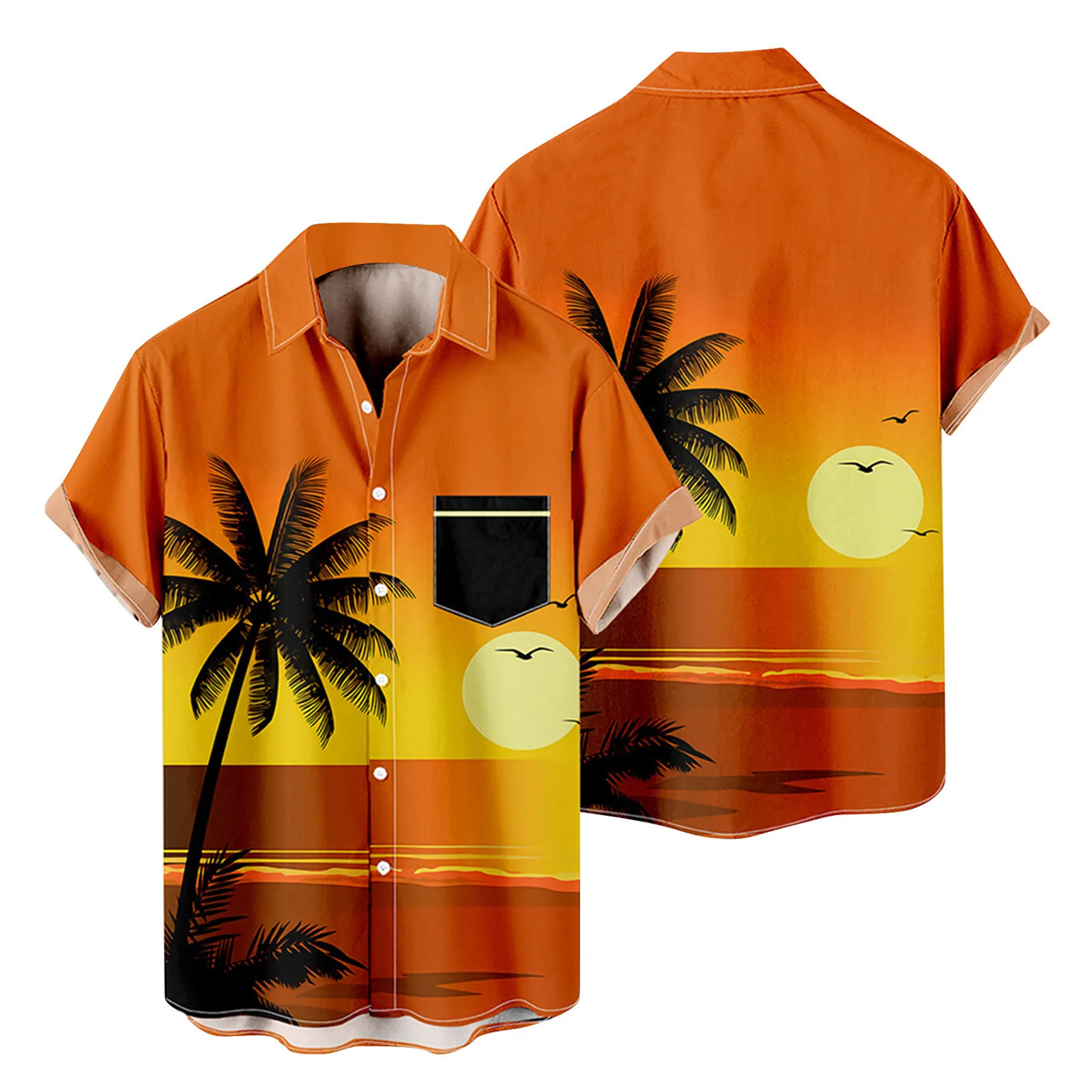Mens Fashion And Leisure 3D Digital Printing Buckle Lapel Short Sleeve Shirt Top Mens Shirts Tall
Mens Fashion And Leisure 3D Digital Printing Buckle Lapel Short Sleeve Shirt Top Mens Shirts Tall