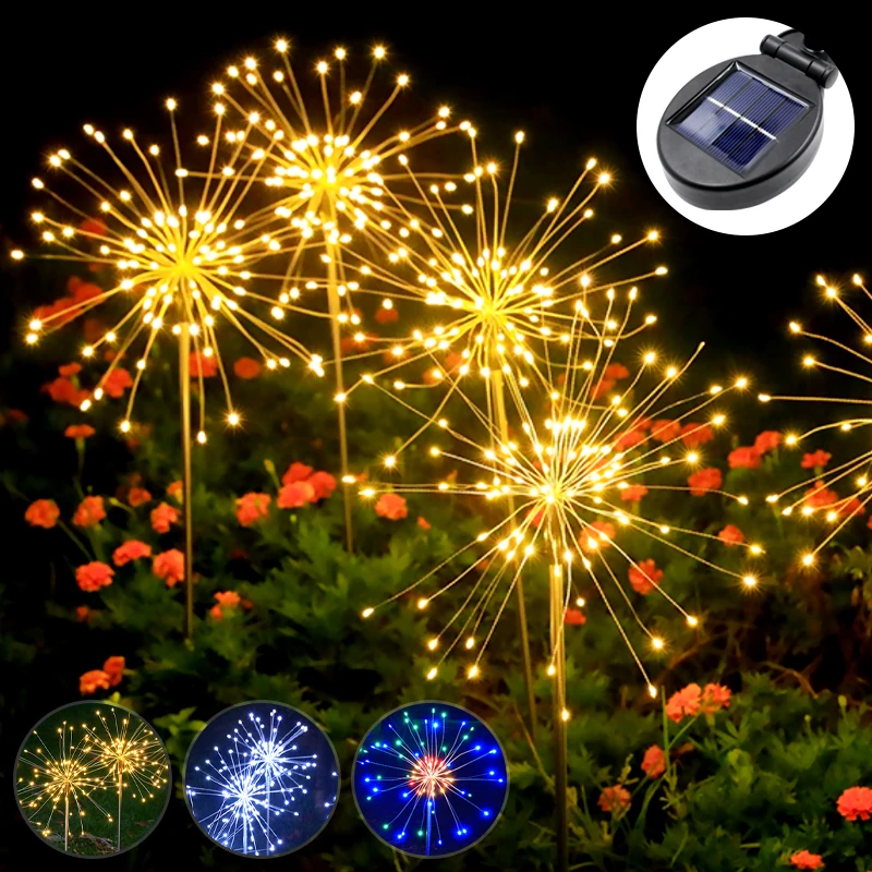 90/120/150 LED Solar Outdoor Light Waterproof Solar Fireworks Lights Holiday Fairy Lights Garden Landscape Lamp Holiday Light
90/120/150 LED Solar Outdoor Light Waterproof Solar Fireworks Lights Holiday Fairy Lights Garden Landscape Lamp Holiday Light