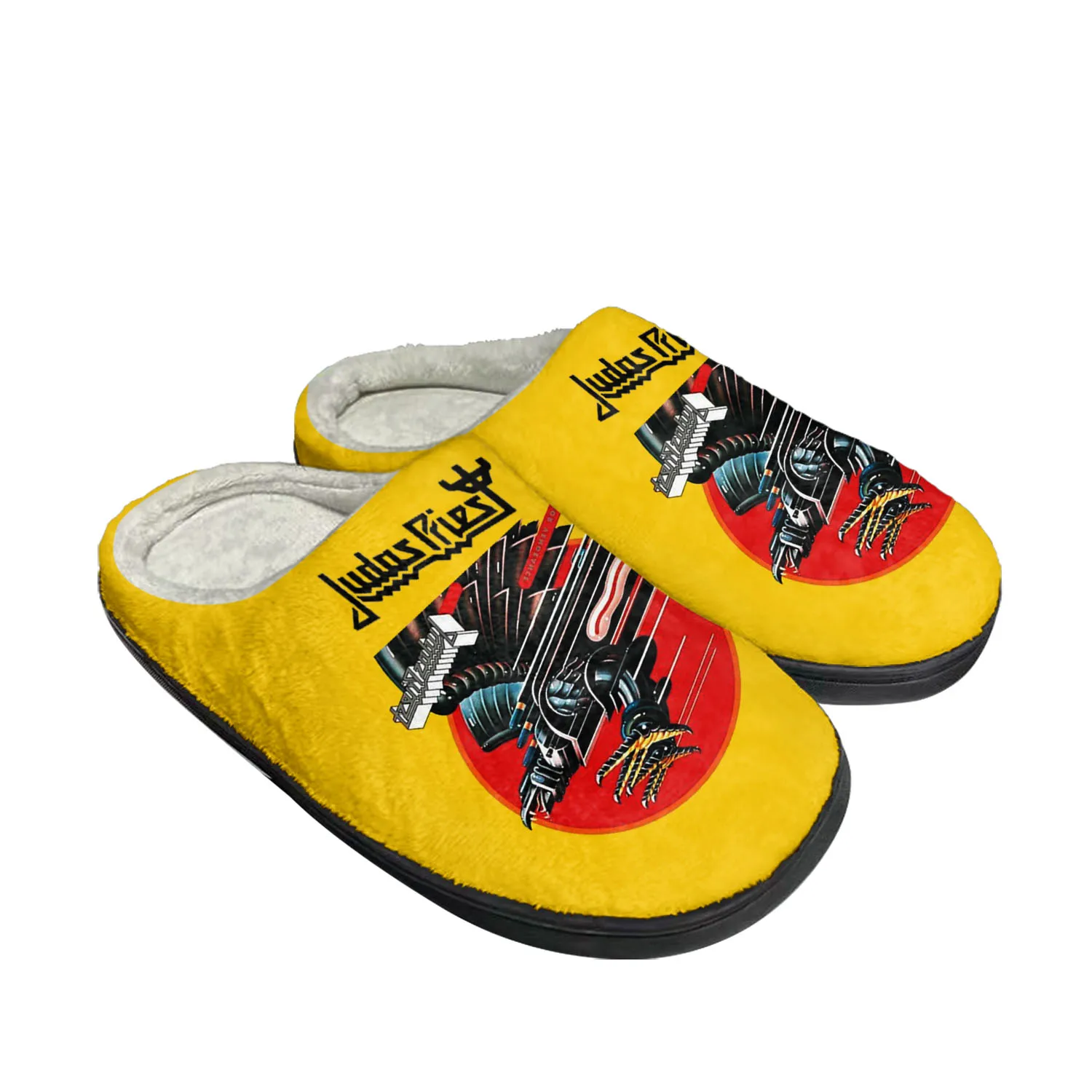 

Judas Priest Heavy Metal Rock Band Home Cotton Custom Slippers Mens Womens Sandals Plush Bedroom Keep Warm Shoe Thermal Slipper