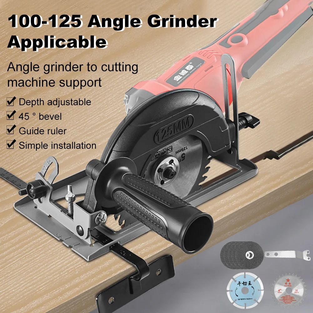 Angle Grinder Holder Grinder Stand with Handle Thickened Base Cutting Machine Holder Adjustable 45° Clamp for 100-125mm Model
Angle Grinder Holder Grinder Stand with Handle Thickened Base Cutting Machine Holder Adjustable 45° Clamp for 100-125mm Model