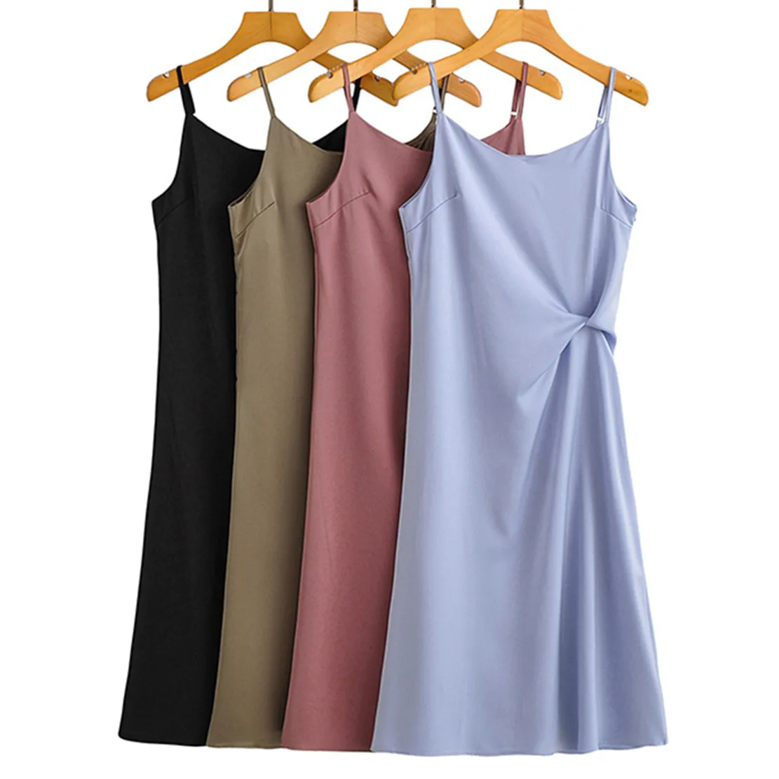 Elmsk Fashion Simple Multicolor Satin Suspender Dress Women Tops England Style Sexy Casual Midi Summer Dress Women
Elmsk Fashion Simple Multicolor Satin Suspender Dress Women Tops England Style Sexy Casual Midi Summer Dress Women