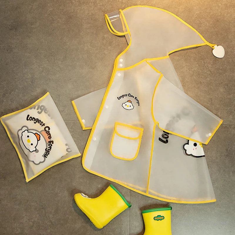 2022 New Children's Raincoat Lightweight Cartoon Animal Transparent Poncho With Buttons Kindergarten Outdoor Raincoat Cute
2022 New Children's Raincoat Lightweight Cartoon Animal Transparent Poncho With Buttons Kindergarten Outdoor Raincoat Cute