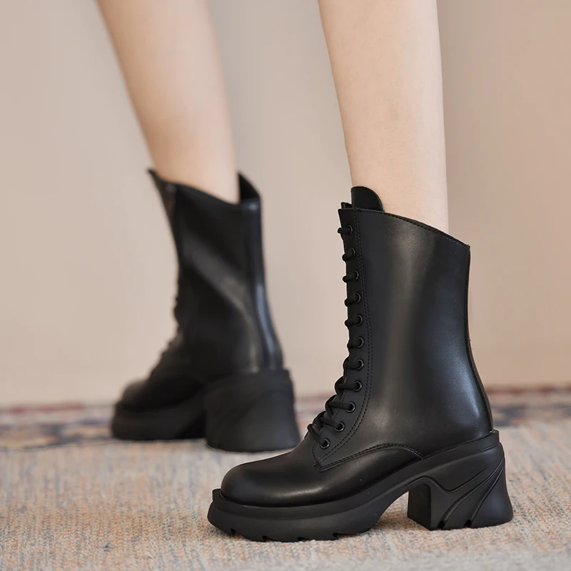 Женские ботинки со шнуровкой, офисные классические ботинки на высоком квадратном каблуке и толстой подошве, новинка 2023
Женские ботинки со шнуровкой, офисные классические ботинки на высоком квадратном каблуке и толстой подошве, новинка 2023