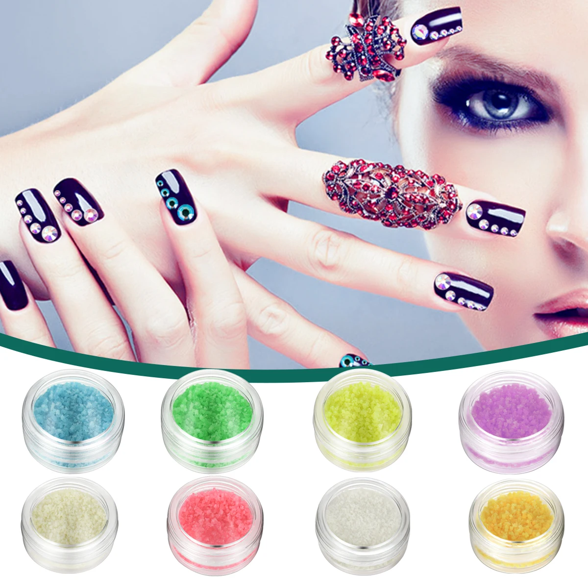 1 Box 3g Nail Art Powder Glow Sand Particles Fluorescent Stone Small Gravel Nail Decoration Nail Glitter Stone for Polish
1 Box 3g Nail Art Powder Glow Sand Particles Fluorescent Stone Small Gravel Nail Decoration Nail Glitter Stone for Polish