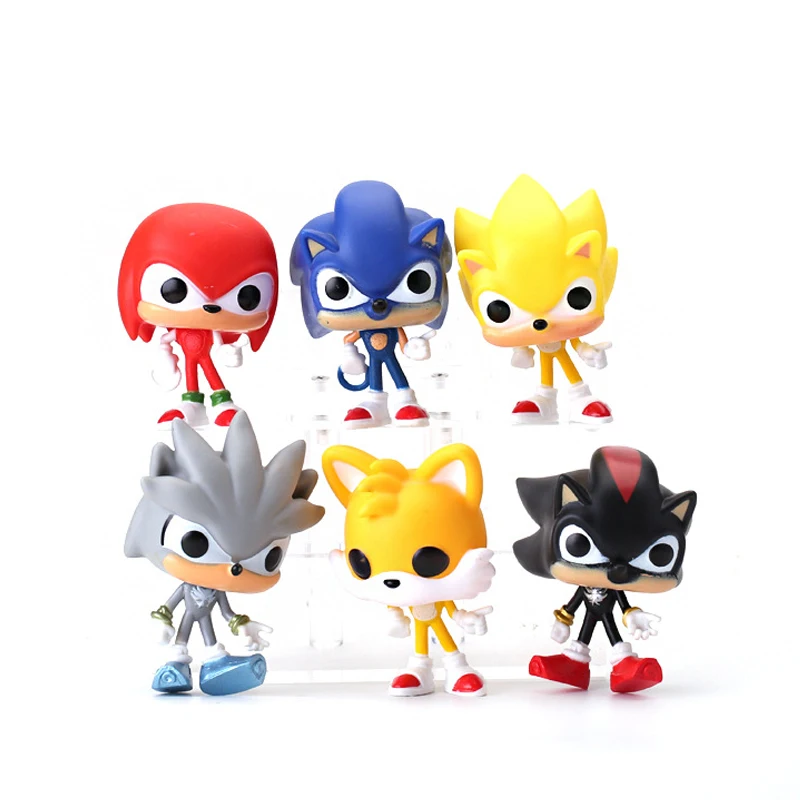

Sonic The Hedgehog Knuckles Shadow Action Figure Collectible Sets Classic Mighty Collectable Toys Cake Toppers Decors Gifts Boys