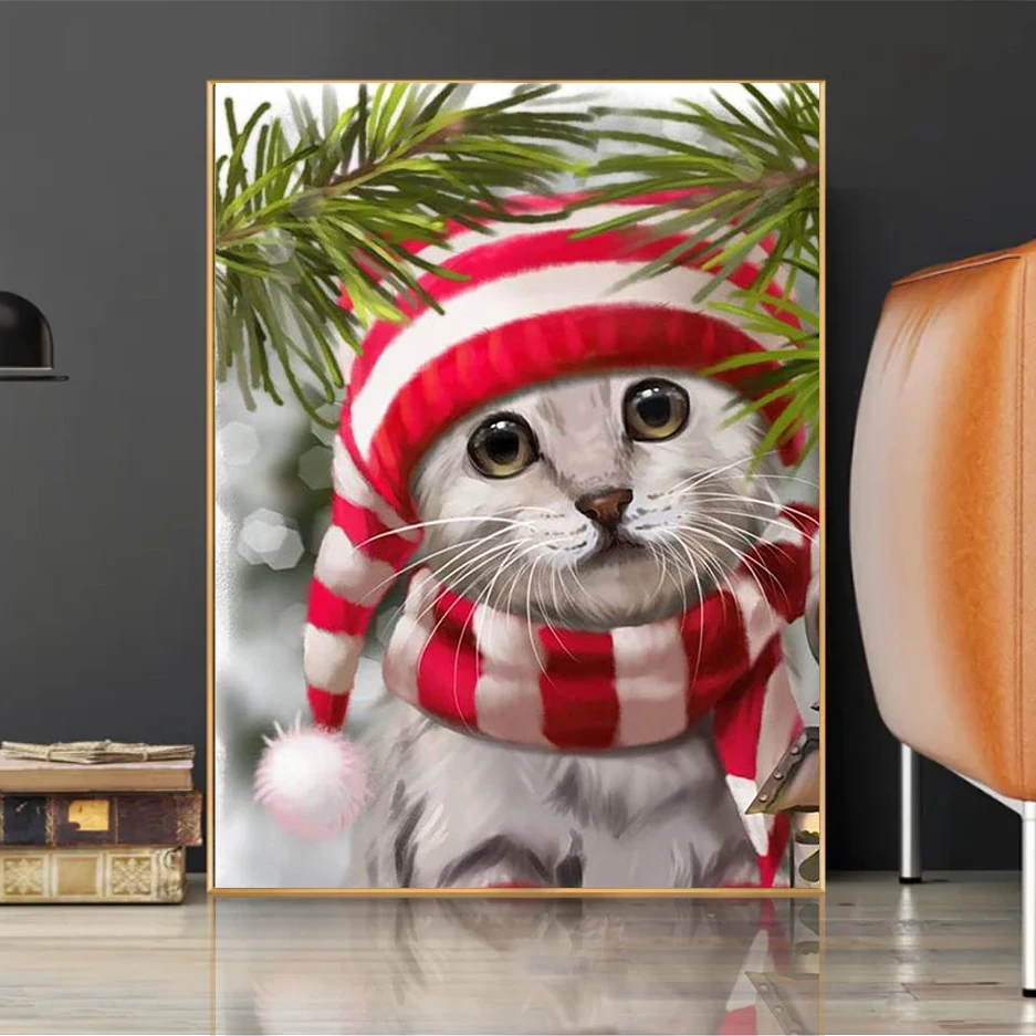 Diamond Art Painting Kits Christmas Cartoon Cat Cross Stitch Kit Decorative Paintings Full Diamond Embroidery Free Shipping
Diamond Art Painting Kits Christmas Cartoon Cat Cross Stitch Kit Decorative Paintings Full Diamond Embroidery Free Shipping