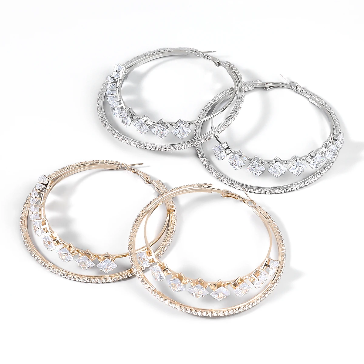 JIJIAWENHUA New Rhinestone Zircon Multilayer Ear Rings for Women Dinner Wedding Accessories Fashion Statement Jewelry
JIJIAWENHUA New Rhinestone Zircon Multilayer Ear Rings for Women Dinner Wedding Accessories Fashion Statement Jewelry