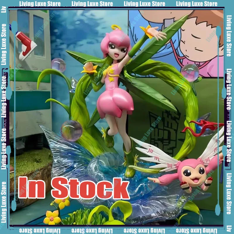 В НАЛИЧИИ Фигурка Digimo Lillymon Tanemon Digimon Аниме Статуя Модель GK Коллекция Украшения