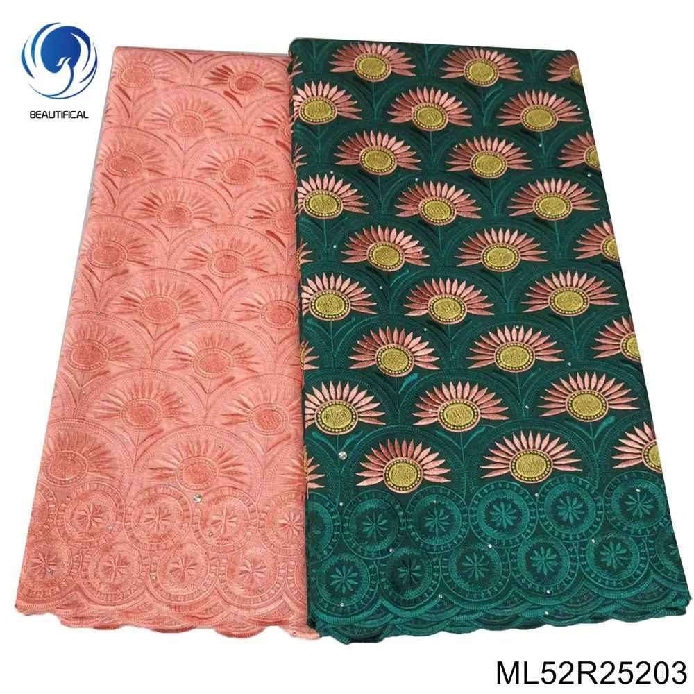 2.5+2.5 yards african swiss voile lace fabric embroidered lace high quality african dry cotton lace fabric for wedding ML52R252
2.5+2.5 yards african swiss voile lace fabric embroidered lace high quality african dry cotton lace fabric for wedding ML52R252
