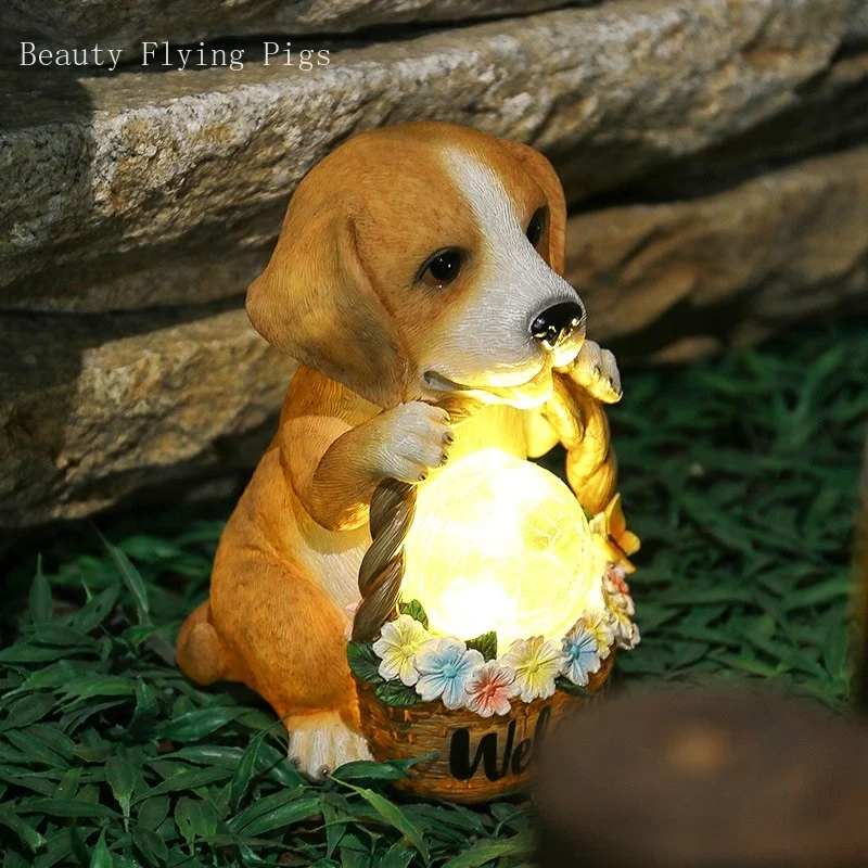 Resin Solar Lamp Dog Ornaments Outdoor Simulation Animal Decorations Lawn Garden Decoration Night Light Home Decore Crafts
Resin Solar Lamp Dog Ornaments Outdoor Simulation Animal Decorations Lawn Garden Decoration Night Light Home Decore Crafts