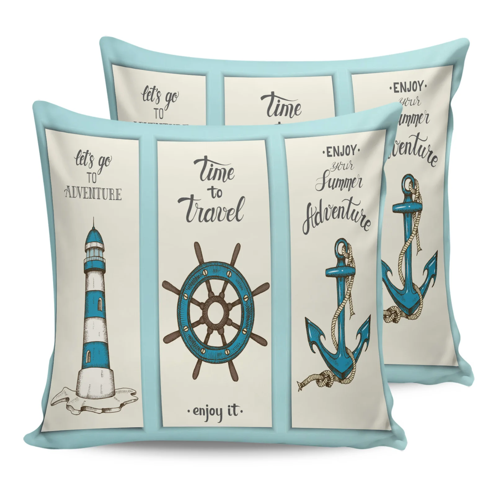 2PCS Pillowcases Lighthouse Pointer Anchor Cushion Cover Home Bedding Living Room Decorative Couch Throw Pillow Case 
2PCS Pillowcases Lighthouse Pointer Anchor Cushion Cover Home Bedding Living Room Decorative Couch Throw Pillow Case