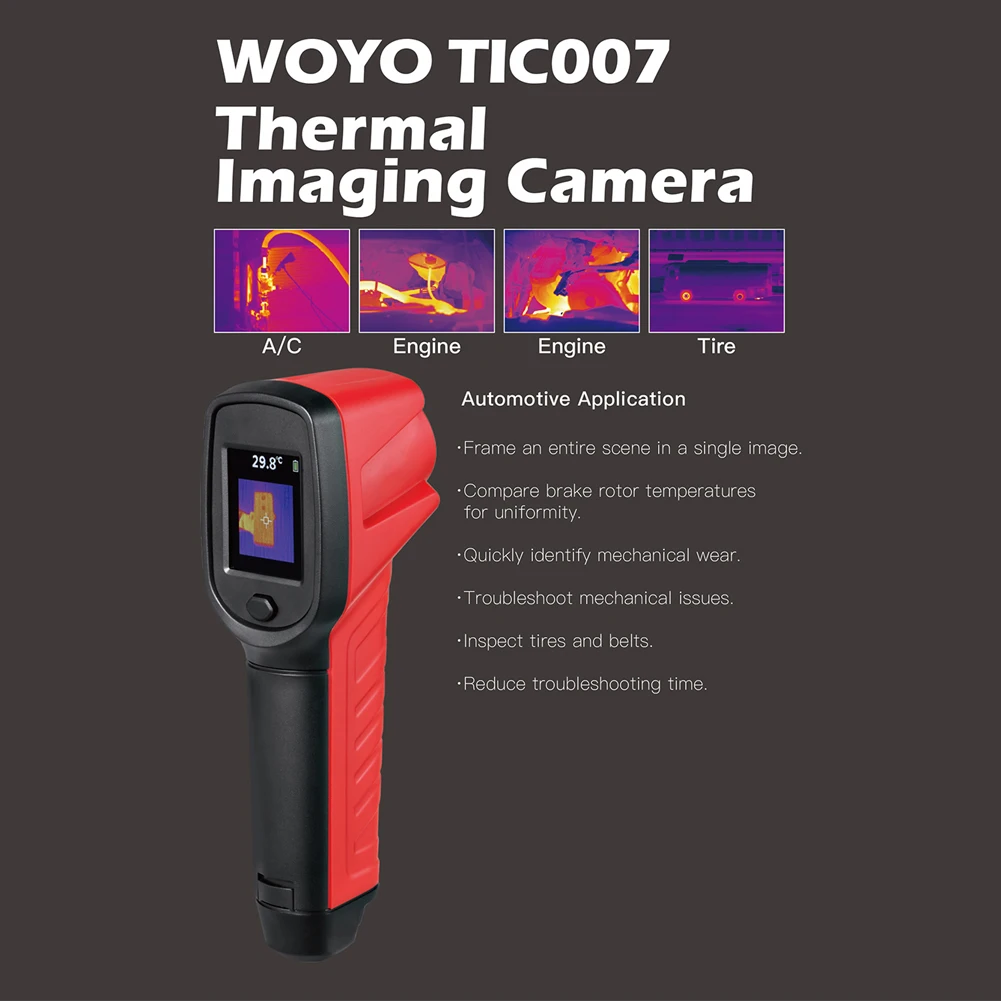 WOYO -20℃~150℃ Handheld Portable Thermal Imager with 1.8 Inch Color LCD Display Screen Multi-functional Thermal Imager Camera
WOYO -20℃~150℃ Handheld Portable Thermal Imager with 1.8 Inch Color LCD Display Screen Multi-functional Thermal Imager Camera