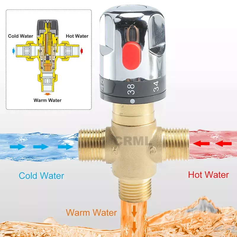 Thermostatic Mixing Valve Silver Plating Bathroom Faucet Temperature Mixer Control Thermostatic Valve Home Improvement
Thermostatic Mixing Valve Silver Plating Bathroom Faucet Temperature Mixer Control Thermostatic Valve Home Improvement