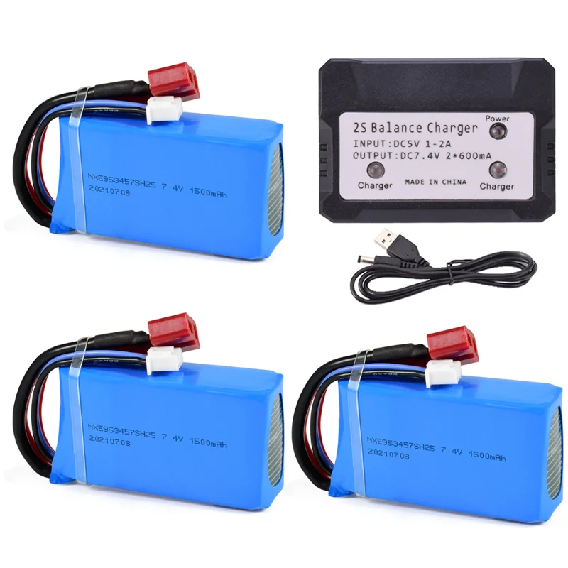 WLtoys XK 144010 Battery 7.4V 1500mAh Rechargeable Lipo Battery for WLtoys A959-B/A969-B/A979-B/K929-B 144001 A959-B-23
WLtoys XK 144010 Battery 7.4V 1500mAh Rechargeable Lipo Battery for WLtoys A959-B/A969-B/A979-B/K929-B 144001 A959-B-23