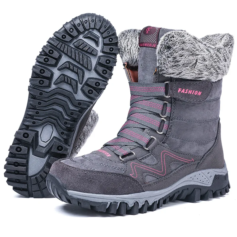 Women Snow Boots Suede Plus Velvet Thickened Non Slip Waterproof Round Increased Large Size High Top Button
Women Snow Boots Suede Plus Velvet Thickened Non Slip Waterproof Round Increased Large Size High Top Button