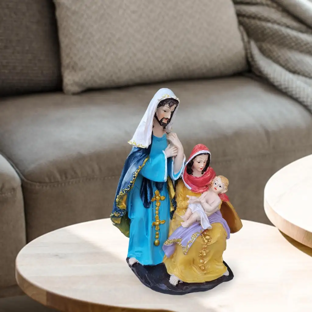 Mini Nativity Mary Joseph Jesus Figure Decor Birth of Jesus Statue Room Home Office Church Ornament Gift Decoration 
Mini Nativity Mary Joseph Jesus Figure Decor Birth of Jesus Statue Room Home Office Church Ornament Gift Decoration
